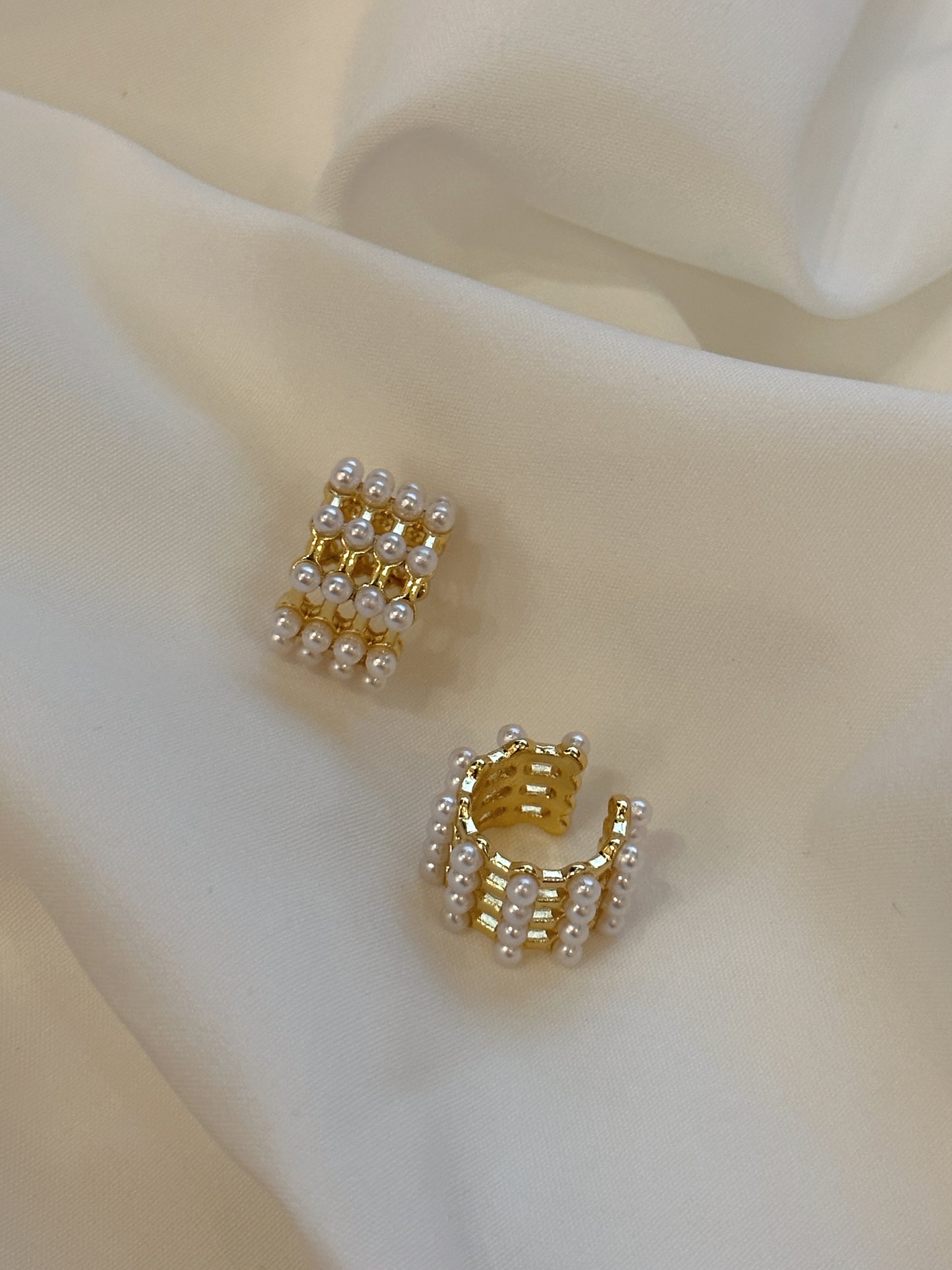 Ear cuff Las perlas